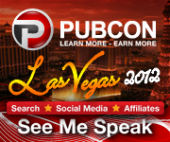 See me speak at Pubcon Las Vegas 2012