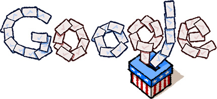 Google Doodle helps to get out the vote!