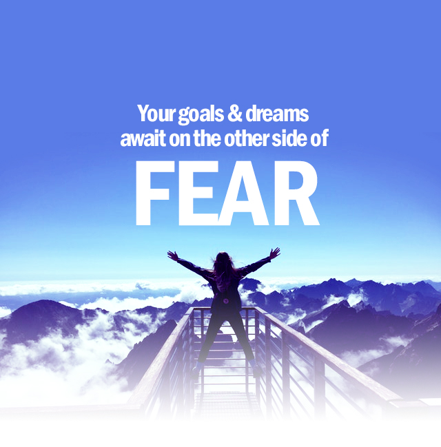 All your goals and dreams are on the other side of fear - Rebecca Murtagh quote