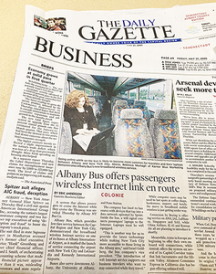 Rebecca Murtagh featured in business story for award-winning launch of Wi-Fi service for transportation company 2005