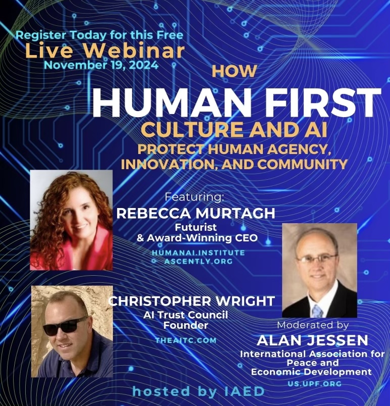 Rebecca Murtagh speaks to united nations NGO about human first culture and AI